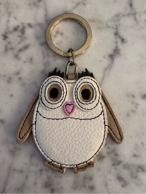 Talbots owl keychain, like new, 3x2 1/2
